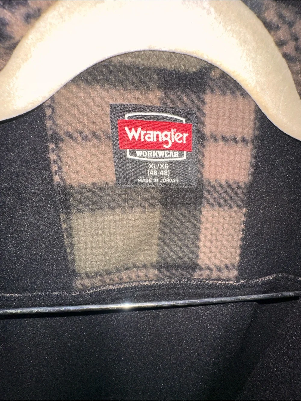 Wrangler Burley Faux Shearling Bonded Flannel Overshirt